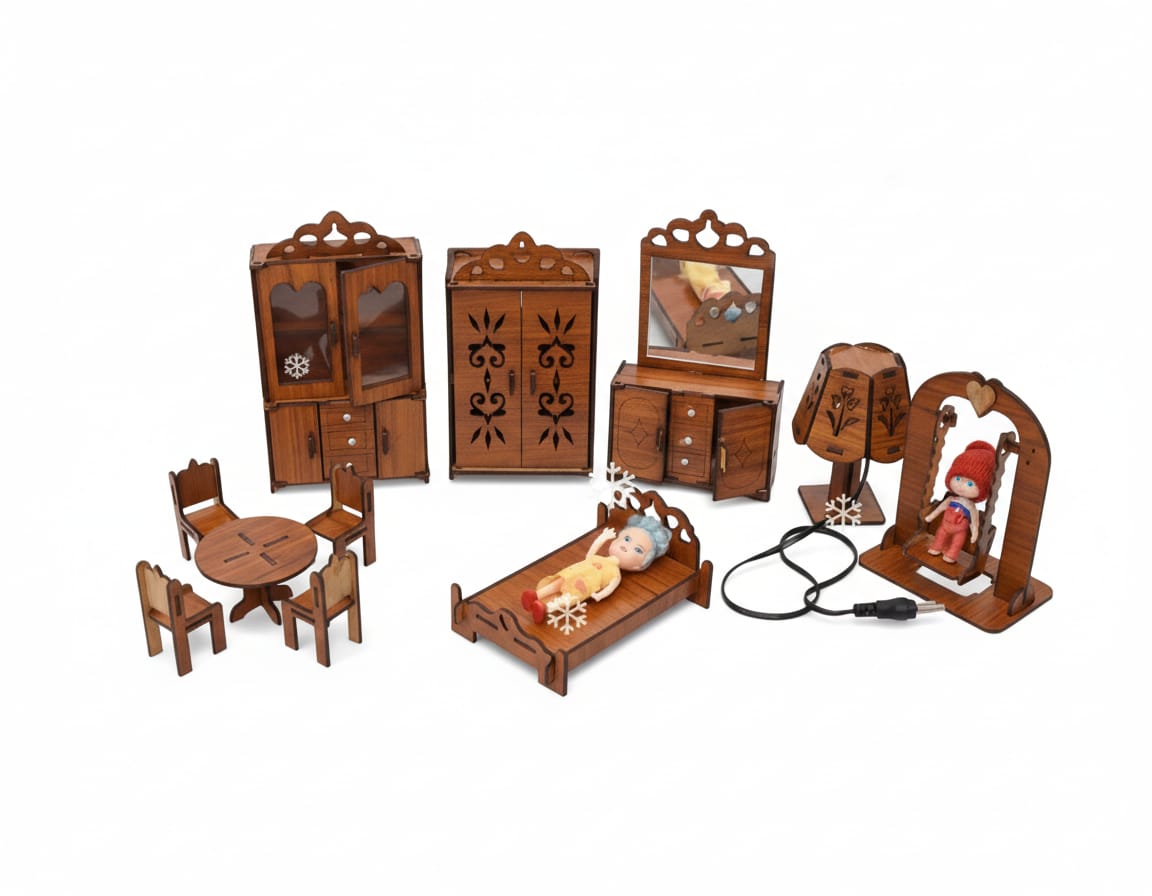 Doll House Bedroom Furniture Set (large size)