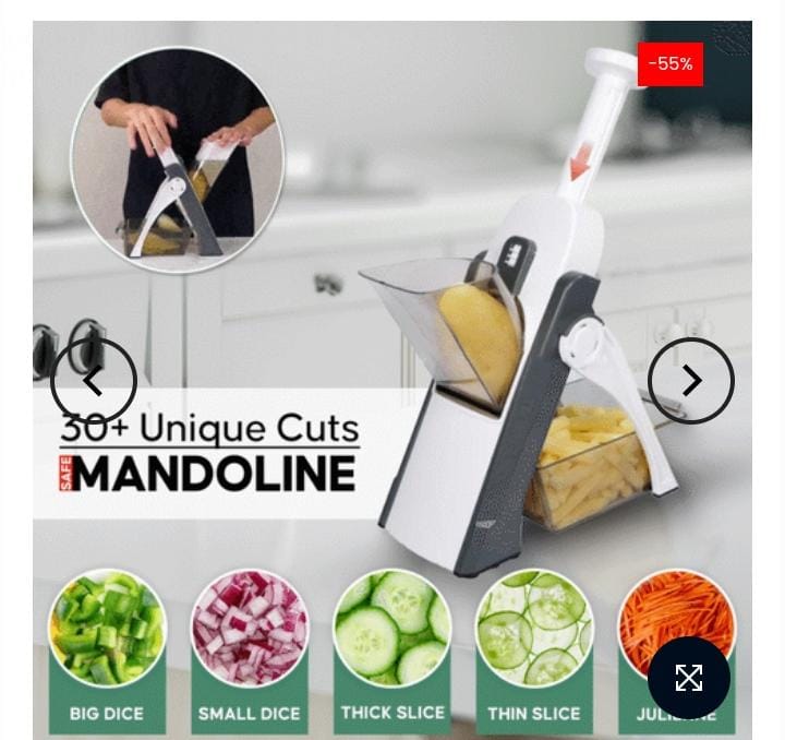 Safe Mandoline Slicer - Multi Vegetable Chopper
