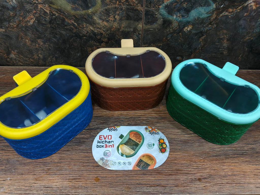 3in1 Masla, Spice Box With Spoon